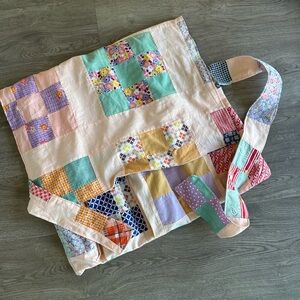 Mahjong rack cover traveling rack/pusher feed sack quilt topper